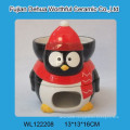 Lovely owl designed ceramic chocolate fondue pot